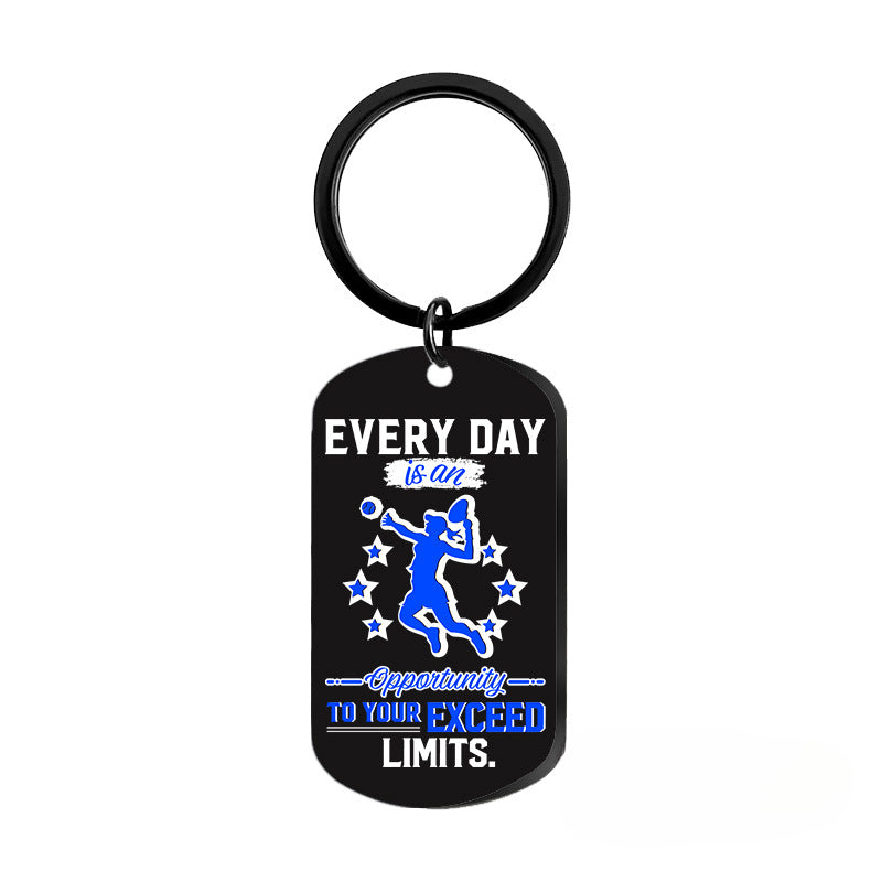 Wholesale Tennis Sports Metal Keychains